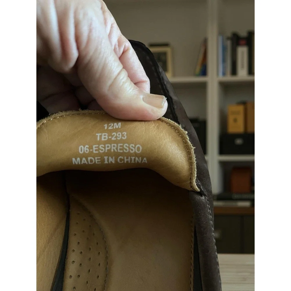 Tommy Bahama Men's Espresso Suede Slip-On Driving Loafers Rubber Soles 12M